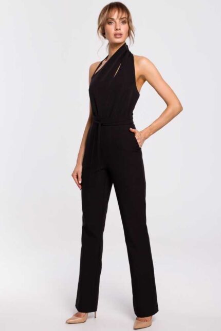 Schwarzer asymmetrischer Overall